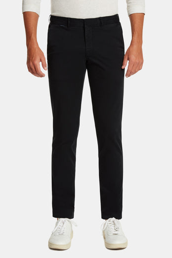 Blackjacks * The Longs black stretch cotton men's trousers | MR MARVIS