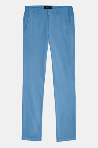 Boulevards * The Longs mid blue stretch cotton men's trousers | MR MARVIS