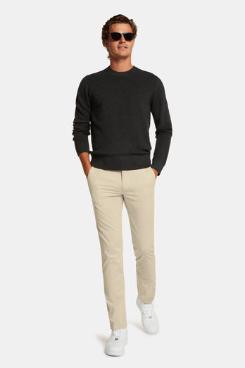 Gazettes * The Longs beige stretch cotton men's trousers | MR MARVIS