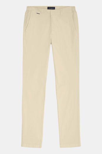Gazettes * The Longs beige stretch cotton men's trousers | MR MARVIS