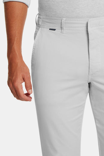 Gullwings * The Longs light grey stretch cotton men's trousers | MR MARVIS