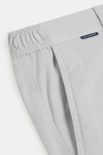 Gullwings * The Longs light grey stretch cotton men's trousers | MR MARVIS