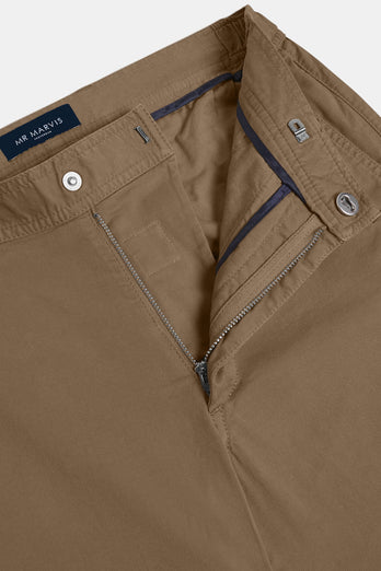 Jones * The Longs brown stretch cotton men's trousers | MR MARVIS