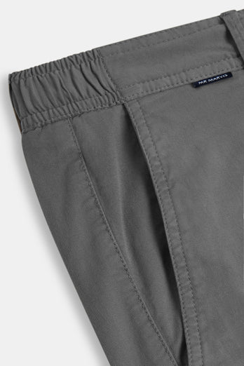 Newmans * The Longs mid grey stretch cotton men's trousers | MR MARVIS