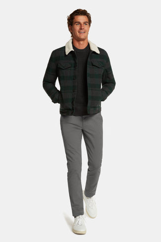 Newmans * The Longs mid grey stretch cotton men's trousers | MR MARVIS