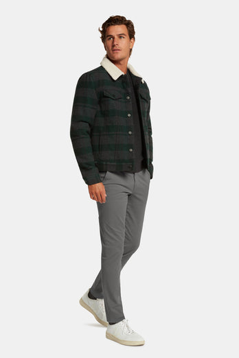 Newmans * The Longs mid grey stretch cotton men's trousers | MR MARVIS