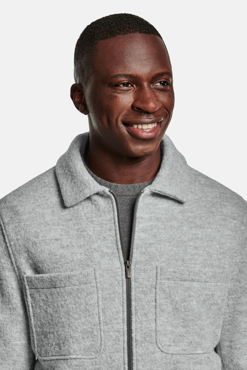 Oysters * The Wool Zip Shacket