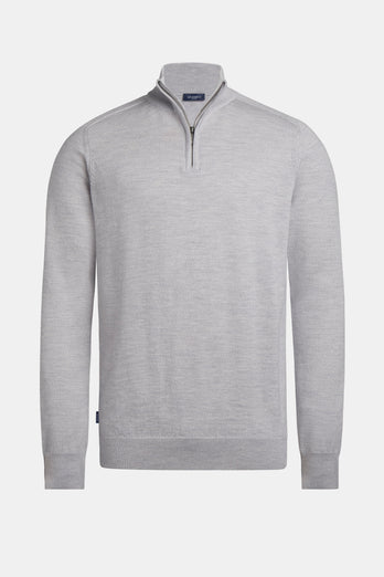 Oysters * The Merino Zip Pullover