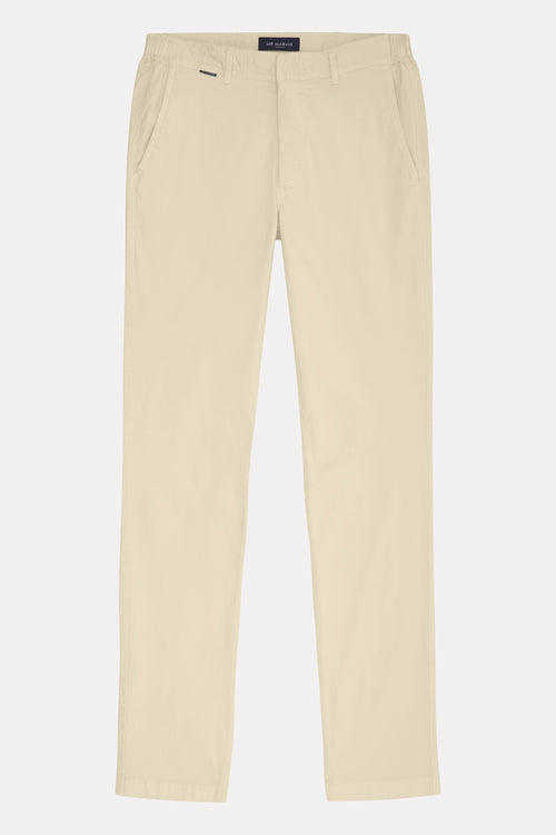 beige stretch cotton men's trousers | MR MARVIS